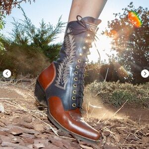 Jeffrey Campbell Gitty-Up Western Leather Boot